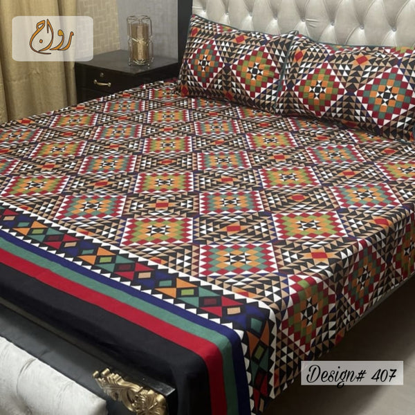 3D Printed Cotton Bedsheet D#407