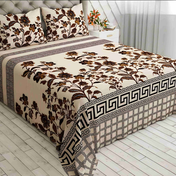 3D Printed Leather Cotton Bedsheet D#409